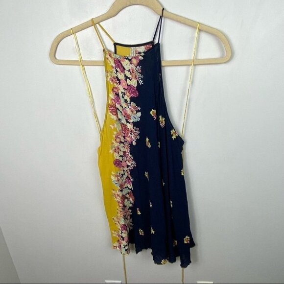 Revolve Free People Its A Cinch Slip‎ Dress Floral Blue Yellow Size Small Boho S - Picture 12 of 14
